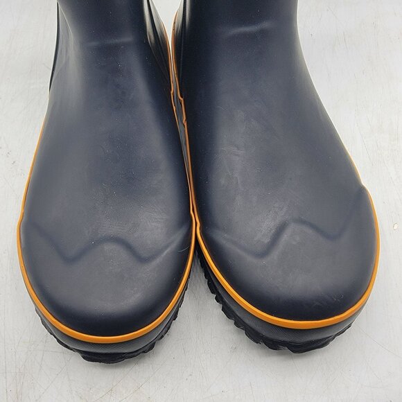 Bogs Grasp New Camo Kids 6 Black Blue Orange Rain Boots Waterproof Outdoors - Picture 10 of 13